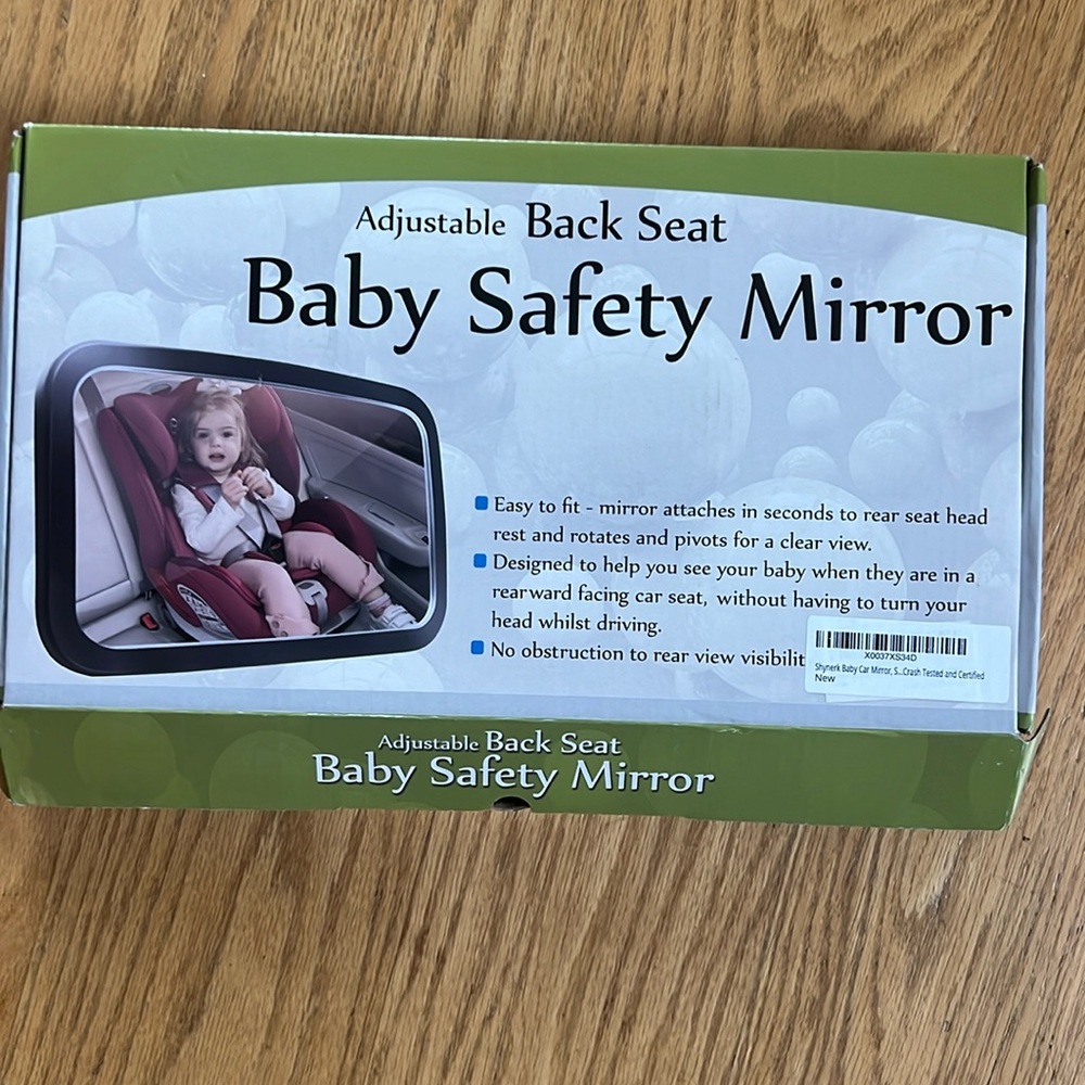Shynerk Baby Car Mirror, Safety Car Seat Mirror for Rear Facing Infant